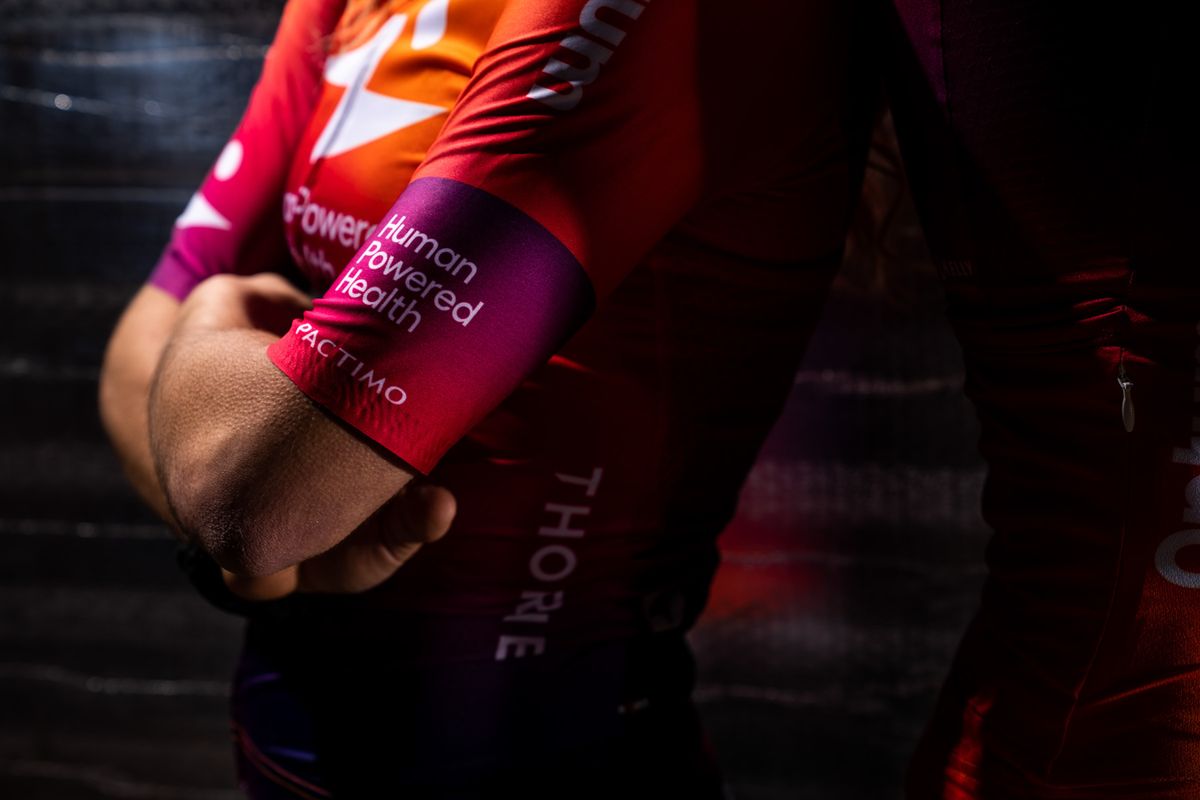 Close view of sleeves of new kits for Human Powered Health
