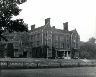 black and white photo of Benenden School exterior, one of the most expensive private schools in the UK