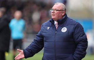 Stevenage manager Steve Evans looks on during the Sky Bet League Two between Northampton Town and Stevenage at Sixfields on April 01, 2023 in Northampton, England. (Photo by Pete Norton/Getty Images)