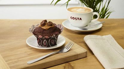 Costa Coffee new Rolo muffin