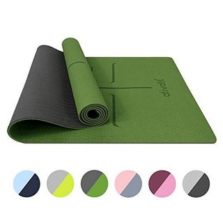 Non Slip TPE Exercise & Workout Mat with Carrying Strap