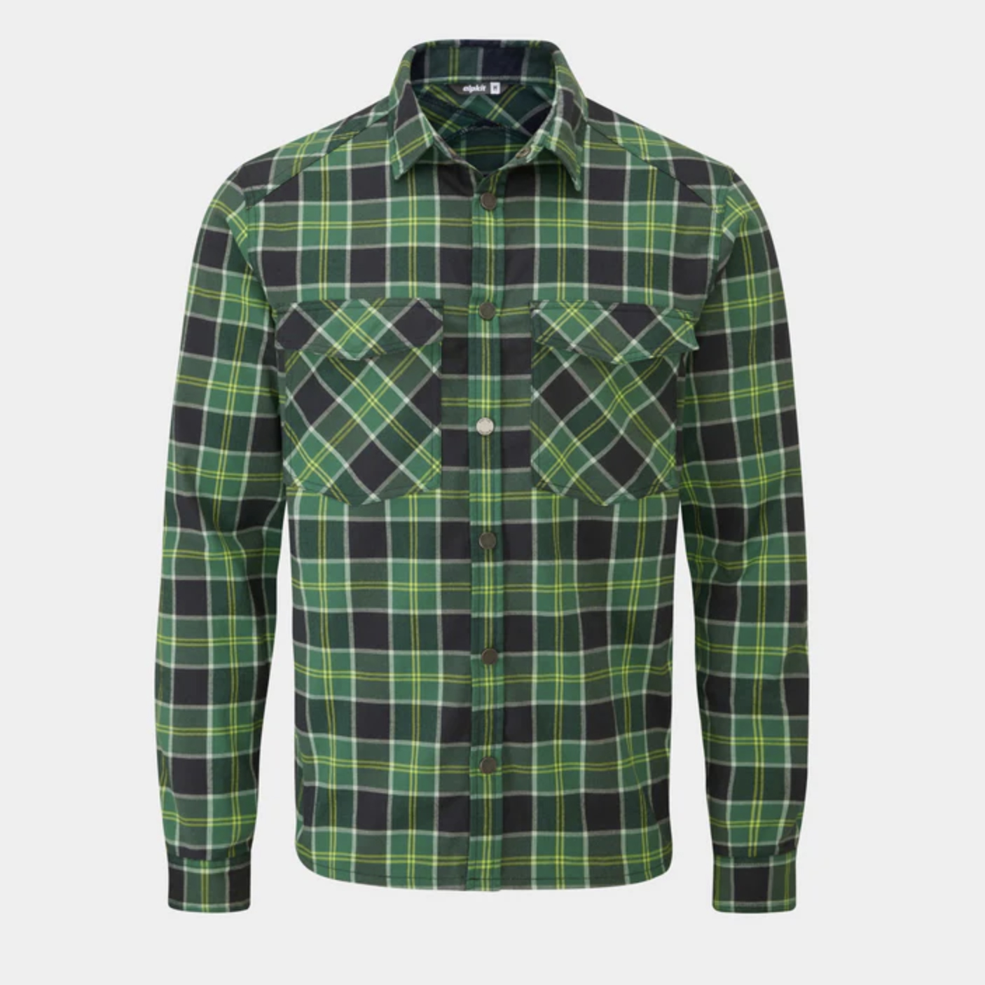 Studio shot of the Alpkit Woodsmoke hiking shirt