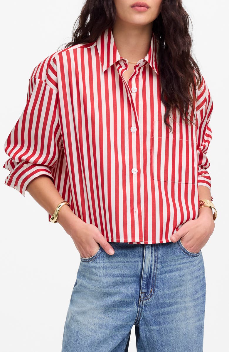 Poplin Straight Hem Shirt