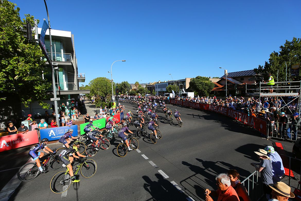The crowds turned out en masse for the last stage of the Santos Women's Tour.