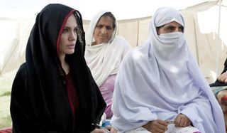 Angelina Jolie in Pakistan with the UNHCR