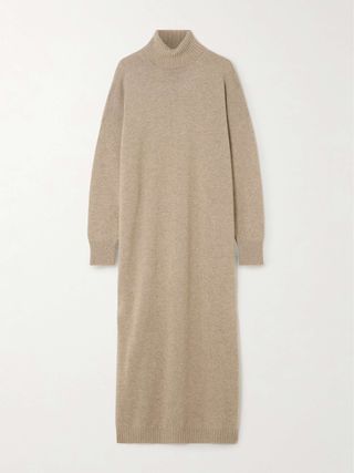 Cashmere Turtleneck Maxi Dress