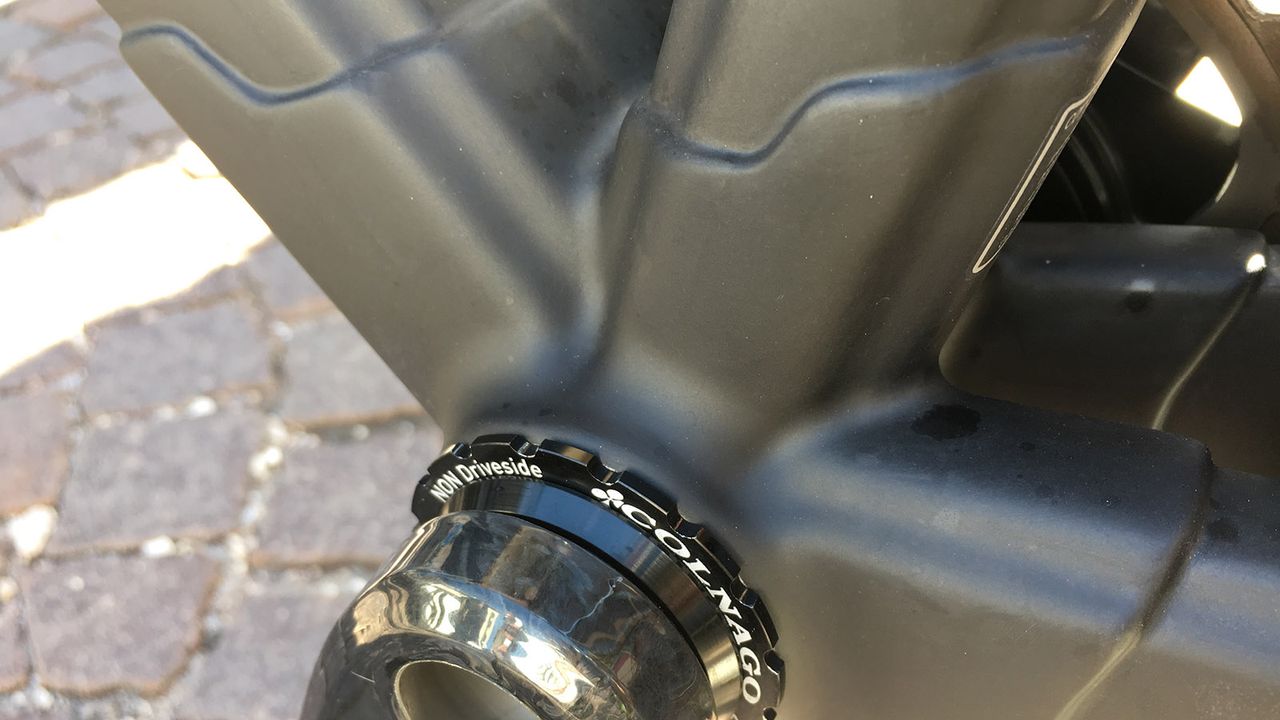 Colnago have a distinctive lugging design with their carbon tubing