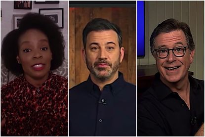 Late night hosts on Trump's authoritarian kick