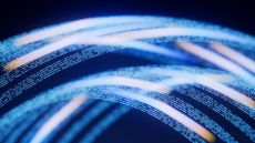 An artist's illustration of network communication.