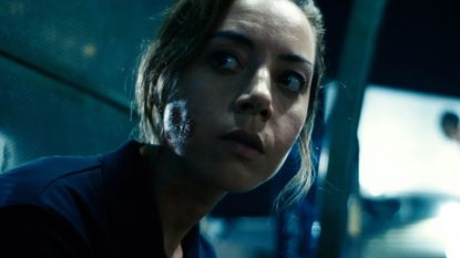 Aubrey Plaza looks concerned in a still from Emily the Criminal