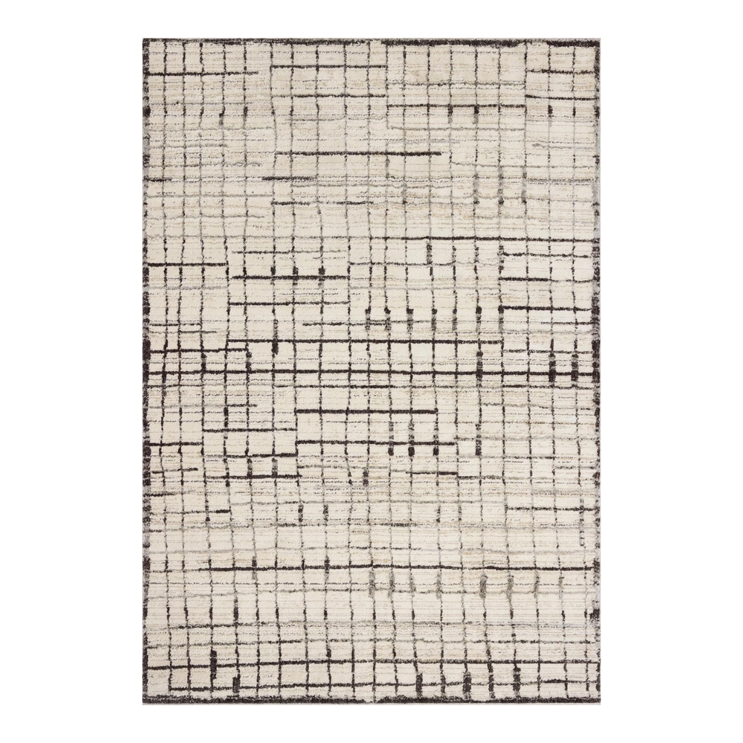 Loloi Jeremiah Brent Bleecker Collection Ble-01 Ivory/charcoal 4'-0&amp;quot; X 6'-0&amp;quot; Accent Rug
