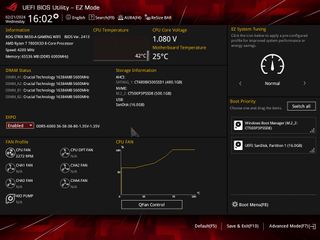 Crucial Pro Overclocking Edition DDR5 RAM with EXPO overclock activated in ASUS BIOS