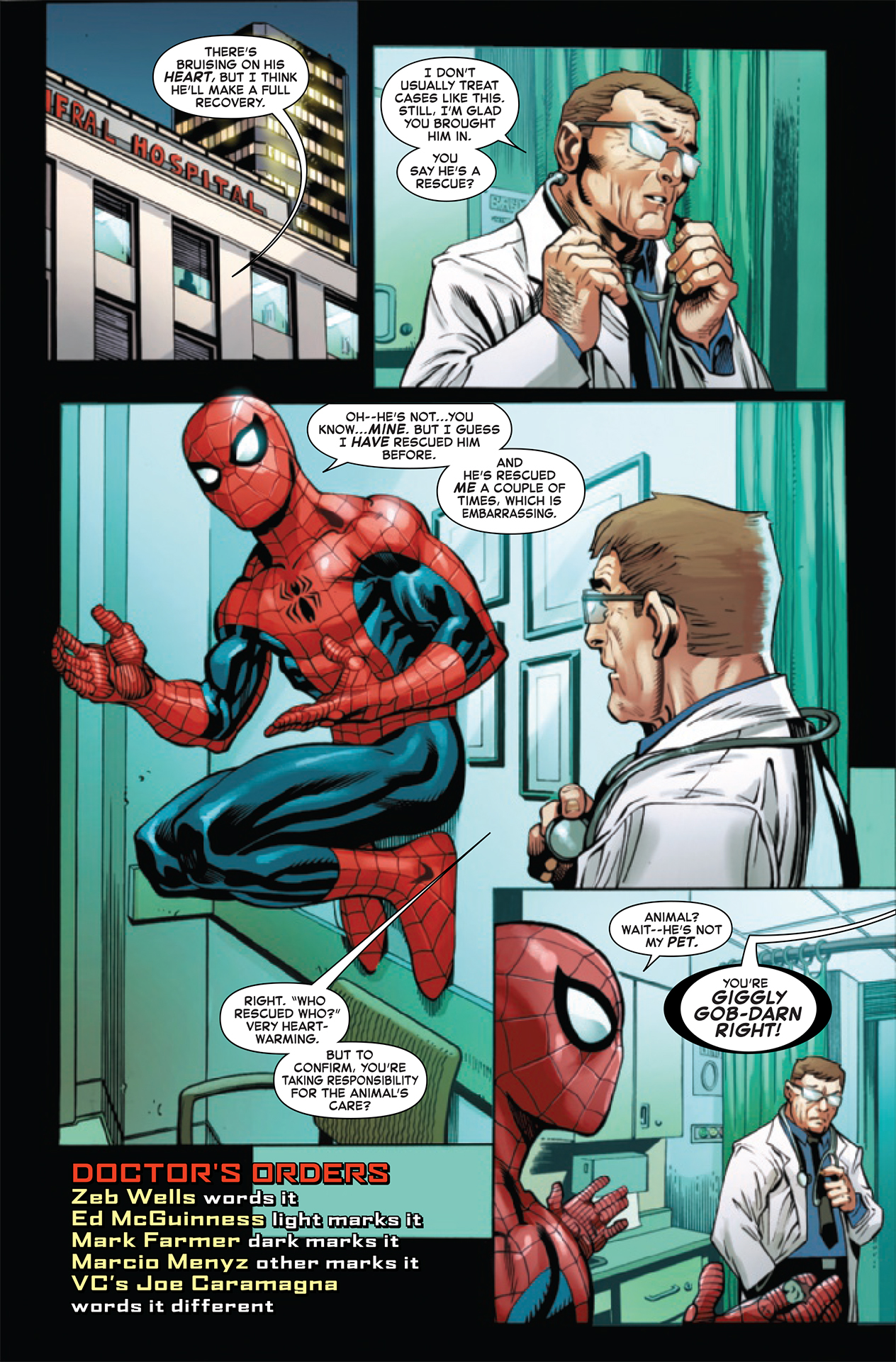 Wolverine aparece en Amazing Spider-Man #60, el final de la carrera de Zeb Wells