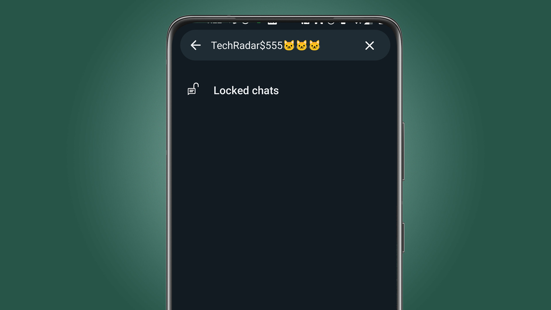 Find locked chat on WhatsApp