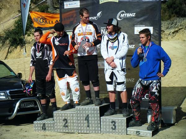 Elite men's podium