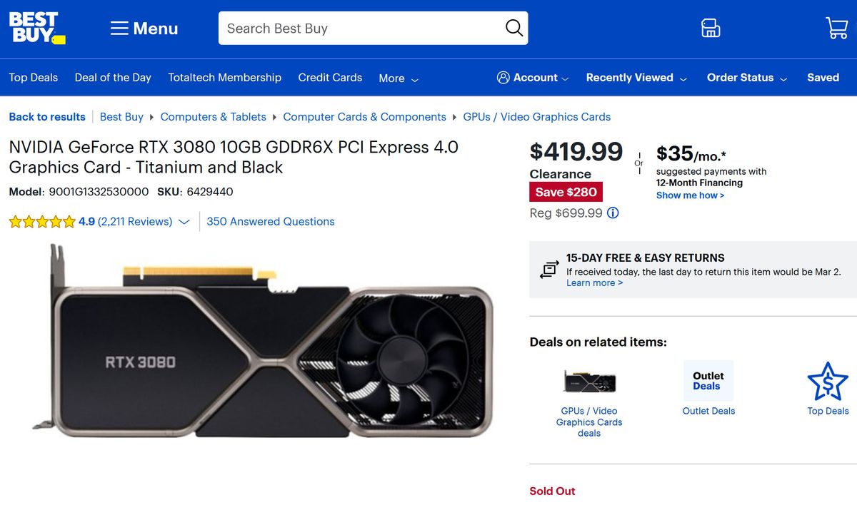 Best Buy Heavily Discounts Nvidia RTX 30 Graphics Card Stocks | Tom's ...