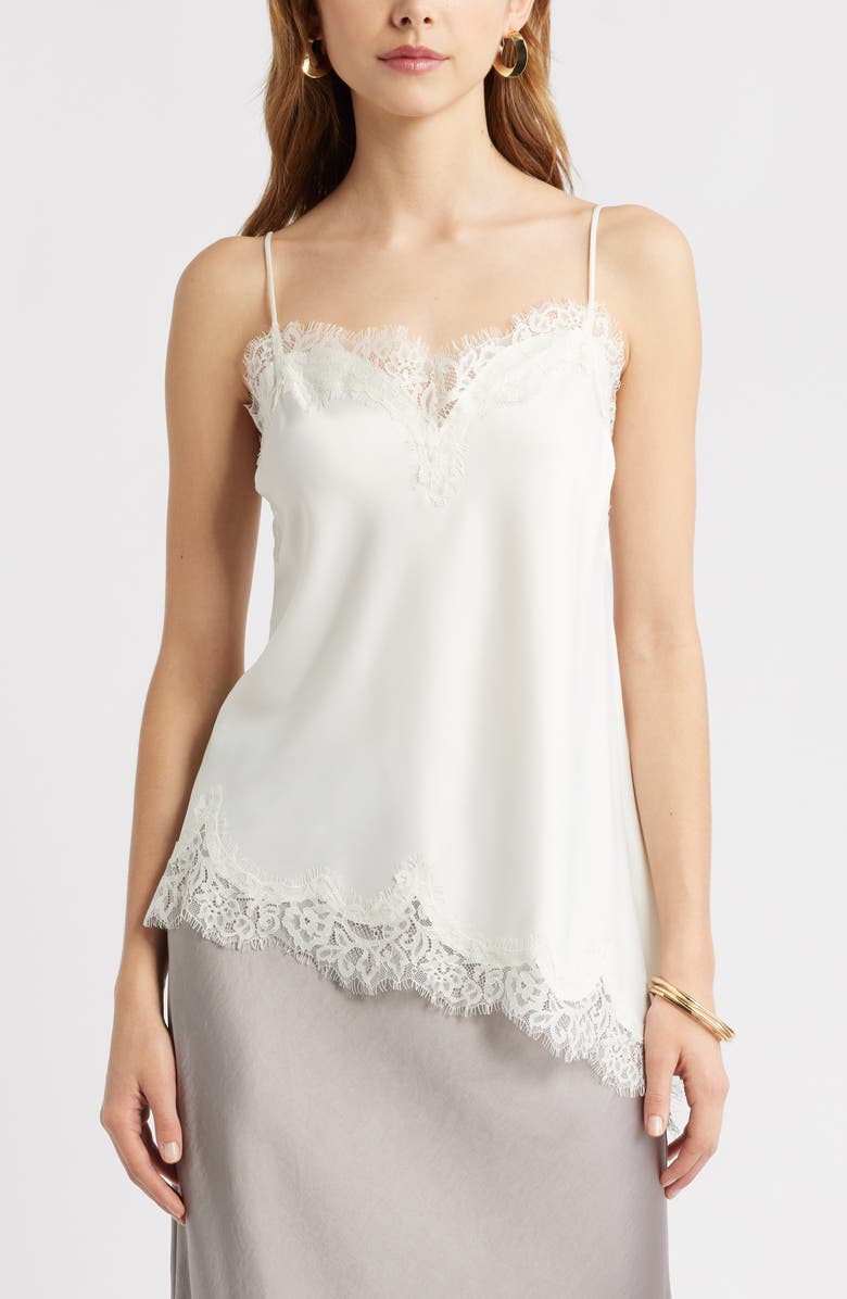 Lace Trim Satin Camisole