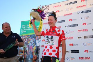 Ensing surprises with second overall, QOM jersey at Santos Women's Tour
