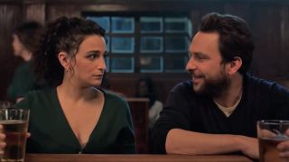 Charlie Day and Jenny Slate as Peter and Emma in I Want You Back.