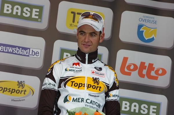 Pieter Serry (Topsport Vlaanderen - Mercator) on the podium
