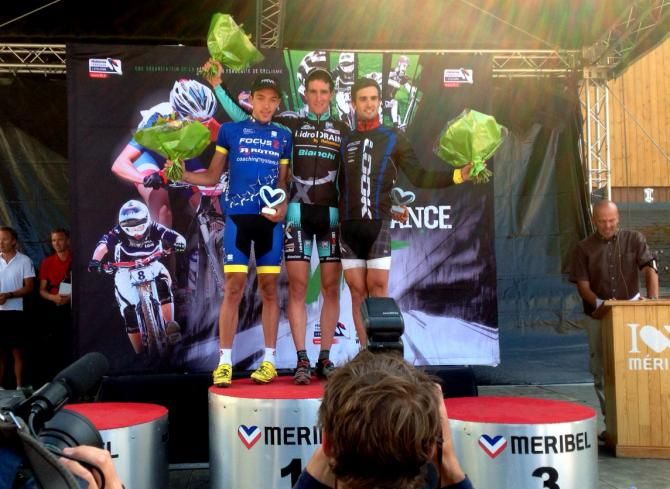U23 podium in Meribel