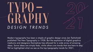 Typography trends 2021