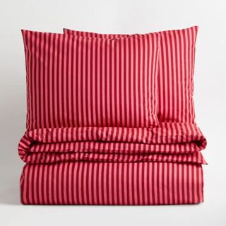 Best Christmas bedding set pink and red striped like a candycane