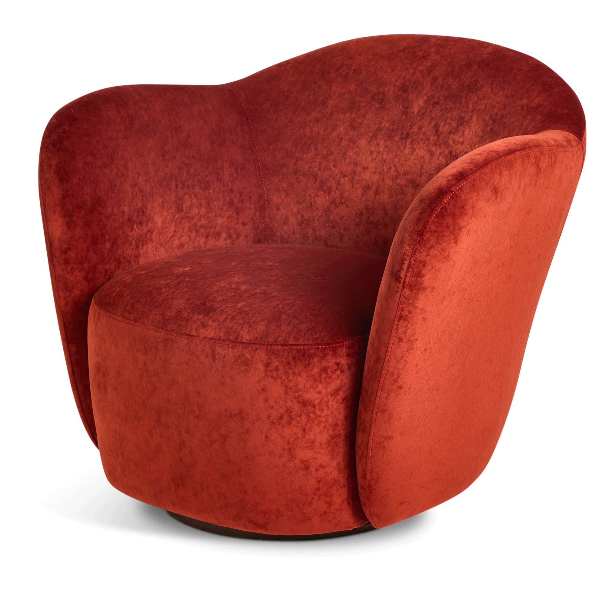 Habitat X Morris &amp;amp; Co. Wightwick Velvet Armchair - Rust