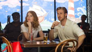 Emma Stone and Ryan Gosling in Damien Chazelle's La La Land 