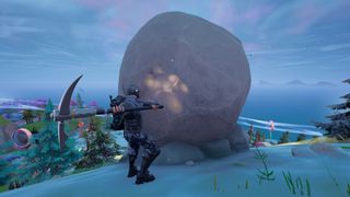 Fortnite Runaway Boulders dislodge with melee weapon