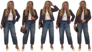 How to style Barrel Leg jeans for work