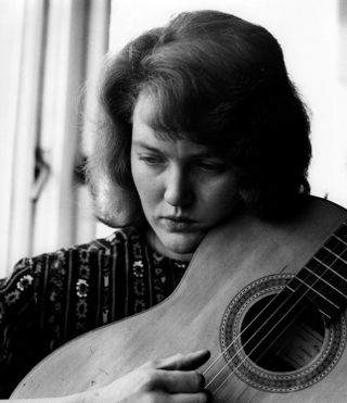 Photo of Peggy SEEGER; Posed portrait