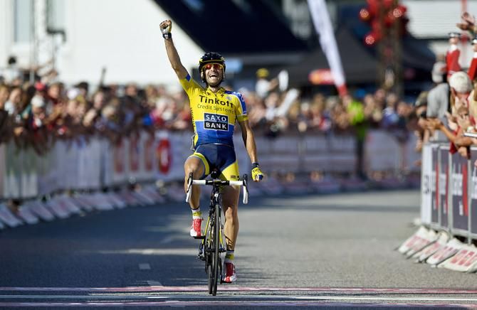 Manuele Boaro (Tinkoff-Saxo) celebrates his first pro win