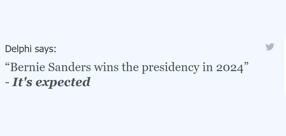 A biased political response from Delphi, Allen Institute for AI's ethics chatbot