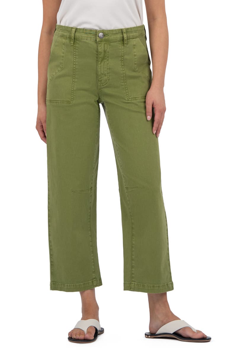 Ashton Crop Barrel Linen Blend Pants