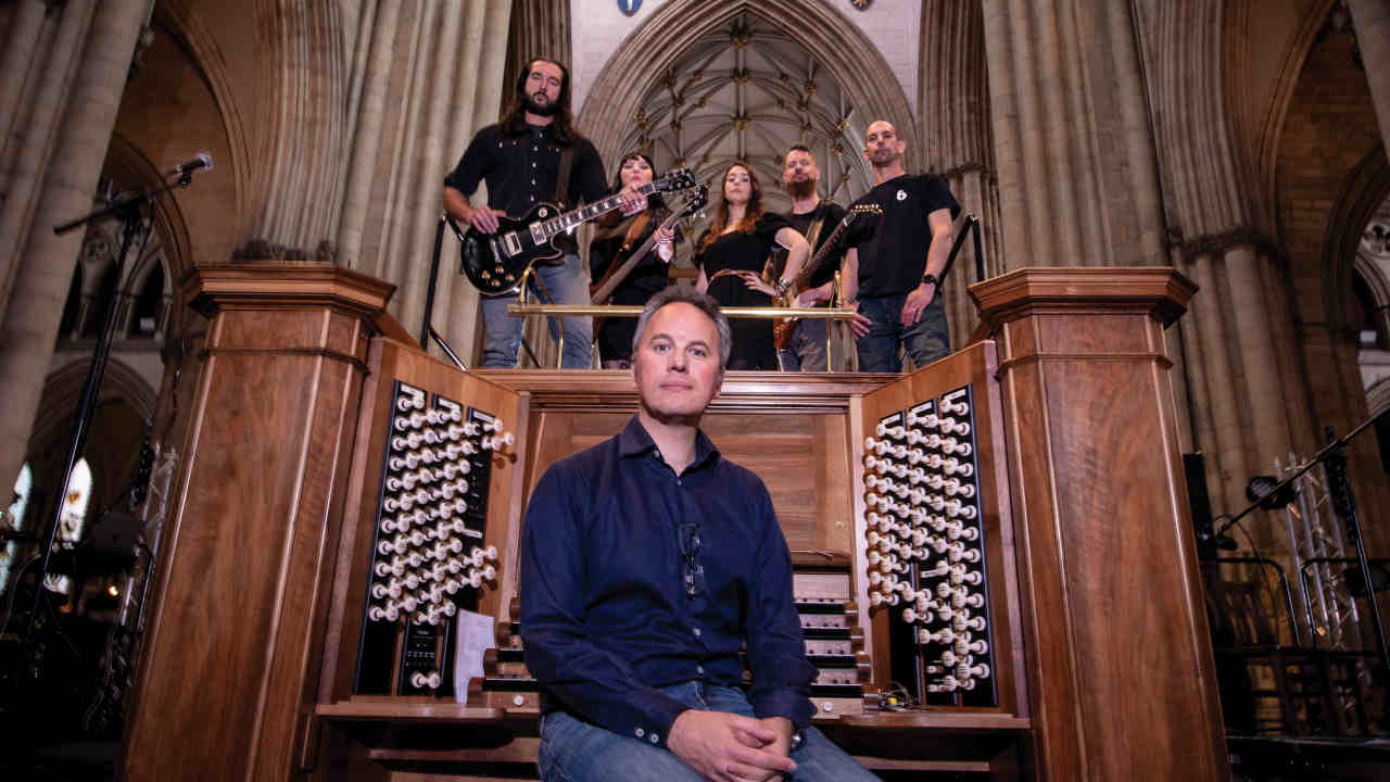 Plague Of Angels performing inside York Minster