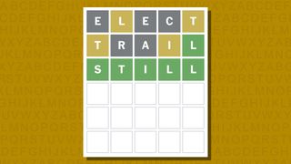 Wordle answer for game 948 on a yellow background