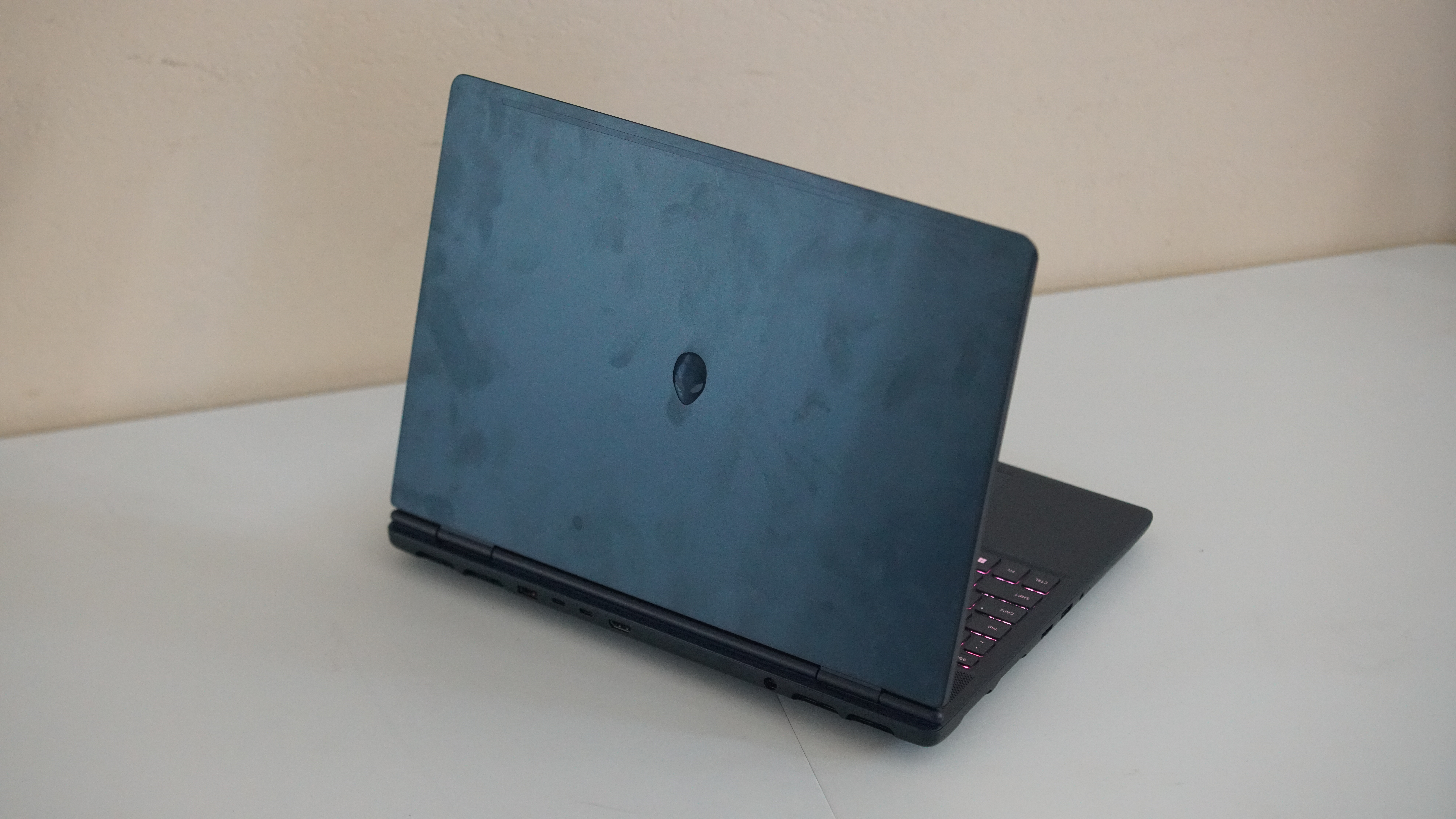 Alienware 16X Aurora on a desk