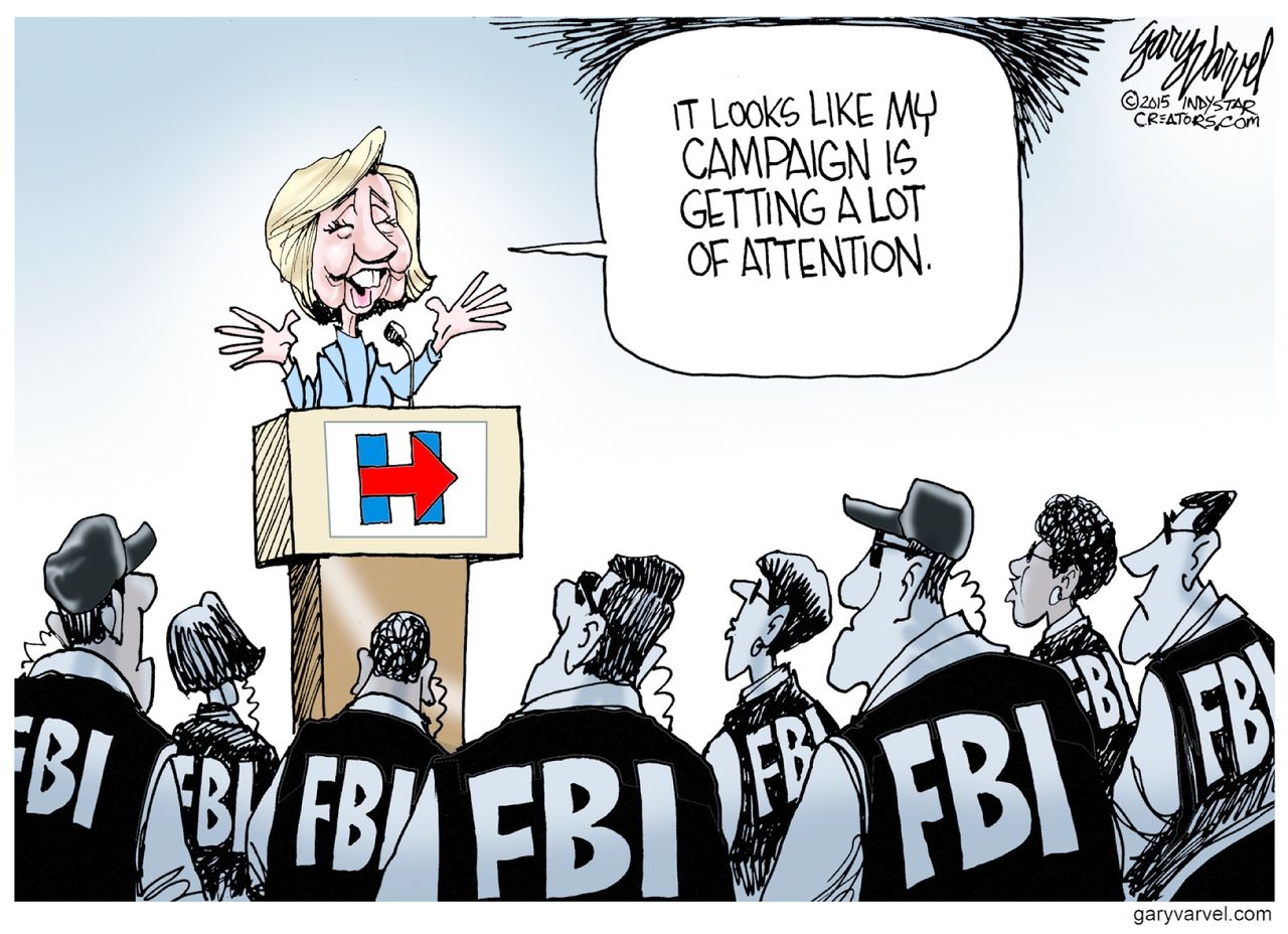 Political cartoon U.S. Hillary Clinton 2016