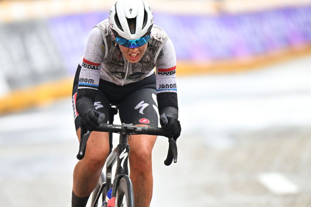 SCHOTEN BELGIUM APRIL 03 Laura Lizette Sander of Estonia and AG InsuranceNxtg U23 Team competes during the 112th Scheldeprijs 2024 Womens Elite a 1305km one day race from Schoten to Schoten on April 03 2024 in Schoten Belgium Photo by Marc Van HeckeGetty Images