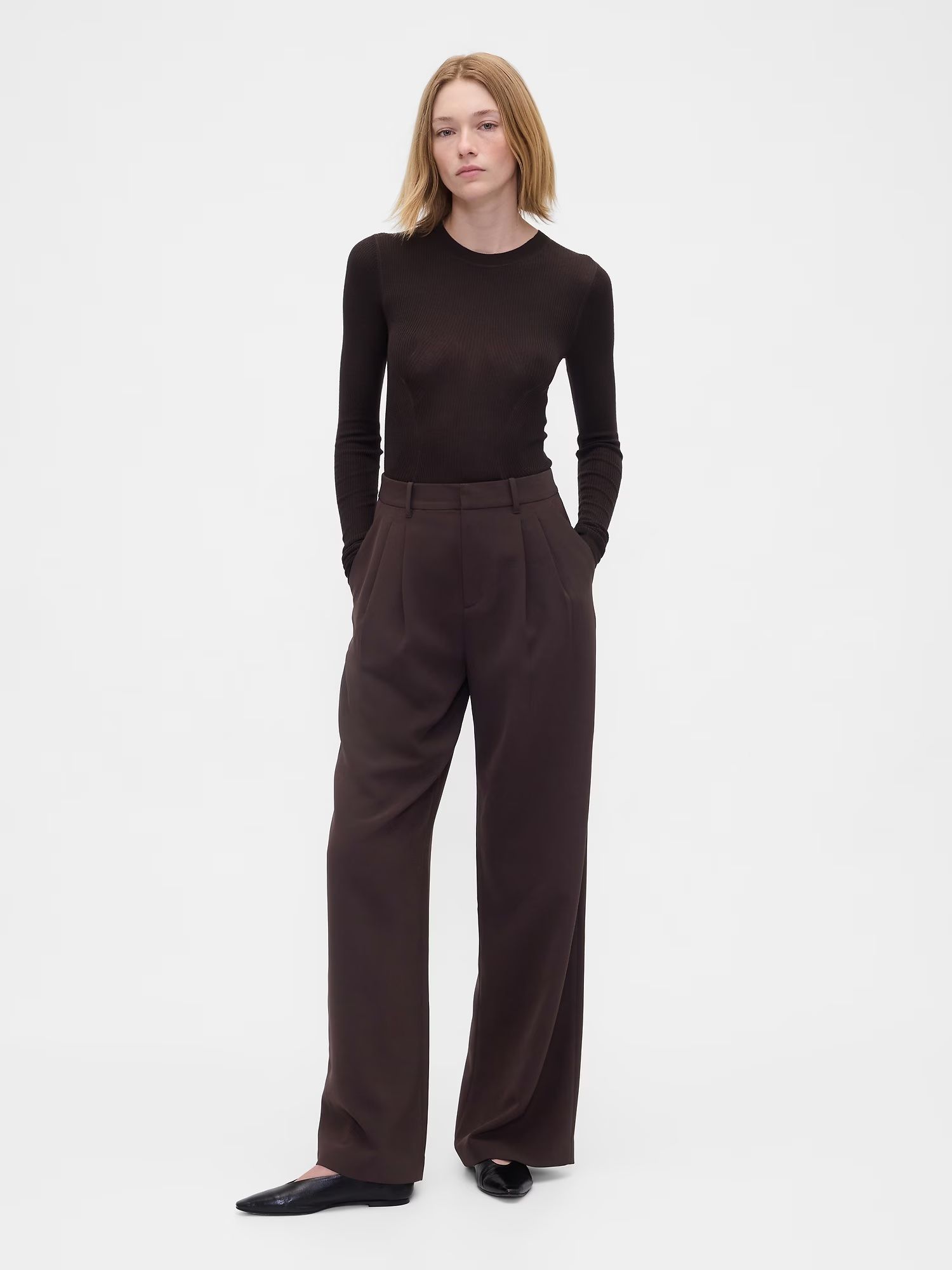 Gap, 365 High Rise Pleated Trousers