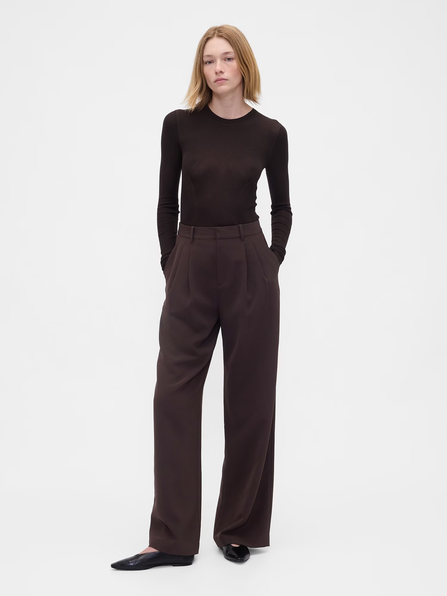 Gap, 365 High Rise Pleated Trousers