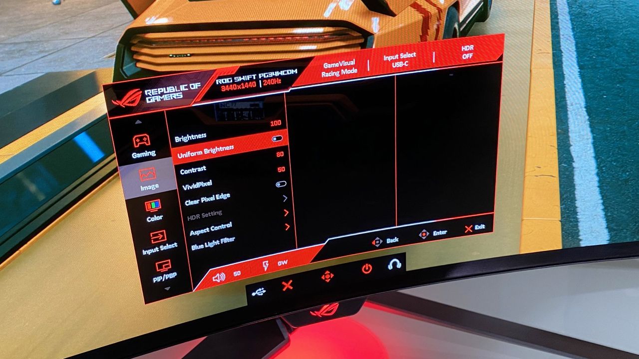 Asus ROG Swift OLED PG34WCGM