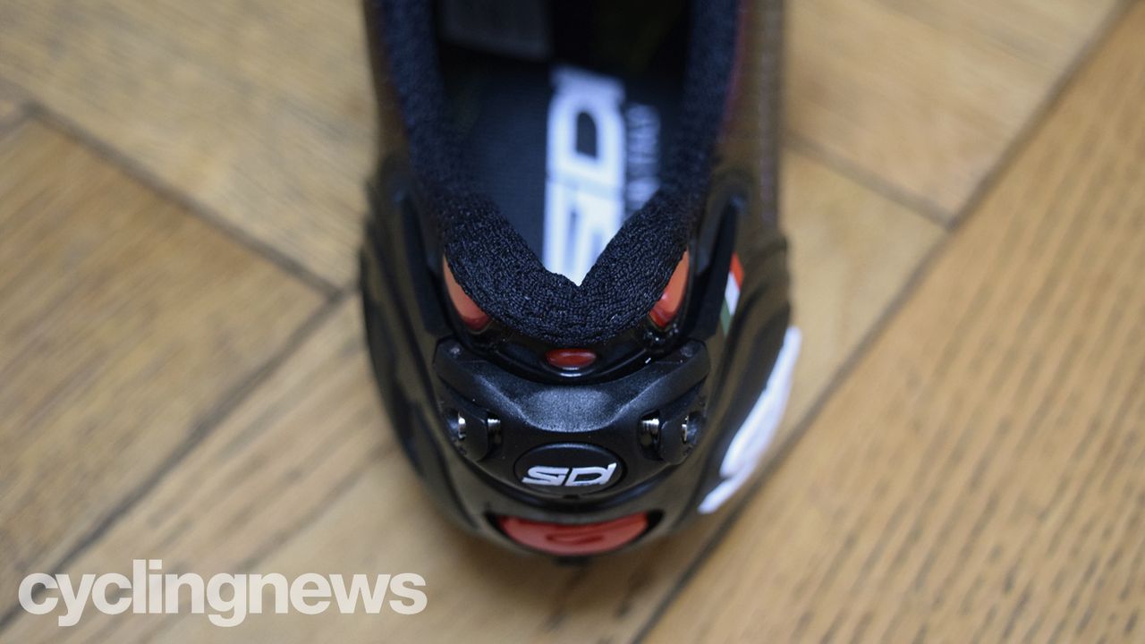 Sidi heel retention adjustment