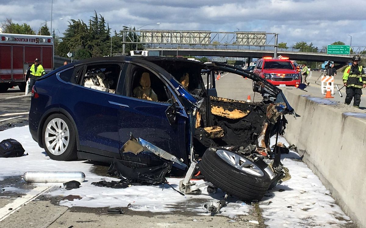 Tesla Model X Crash