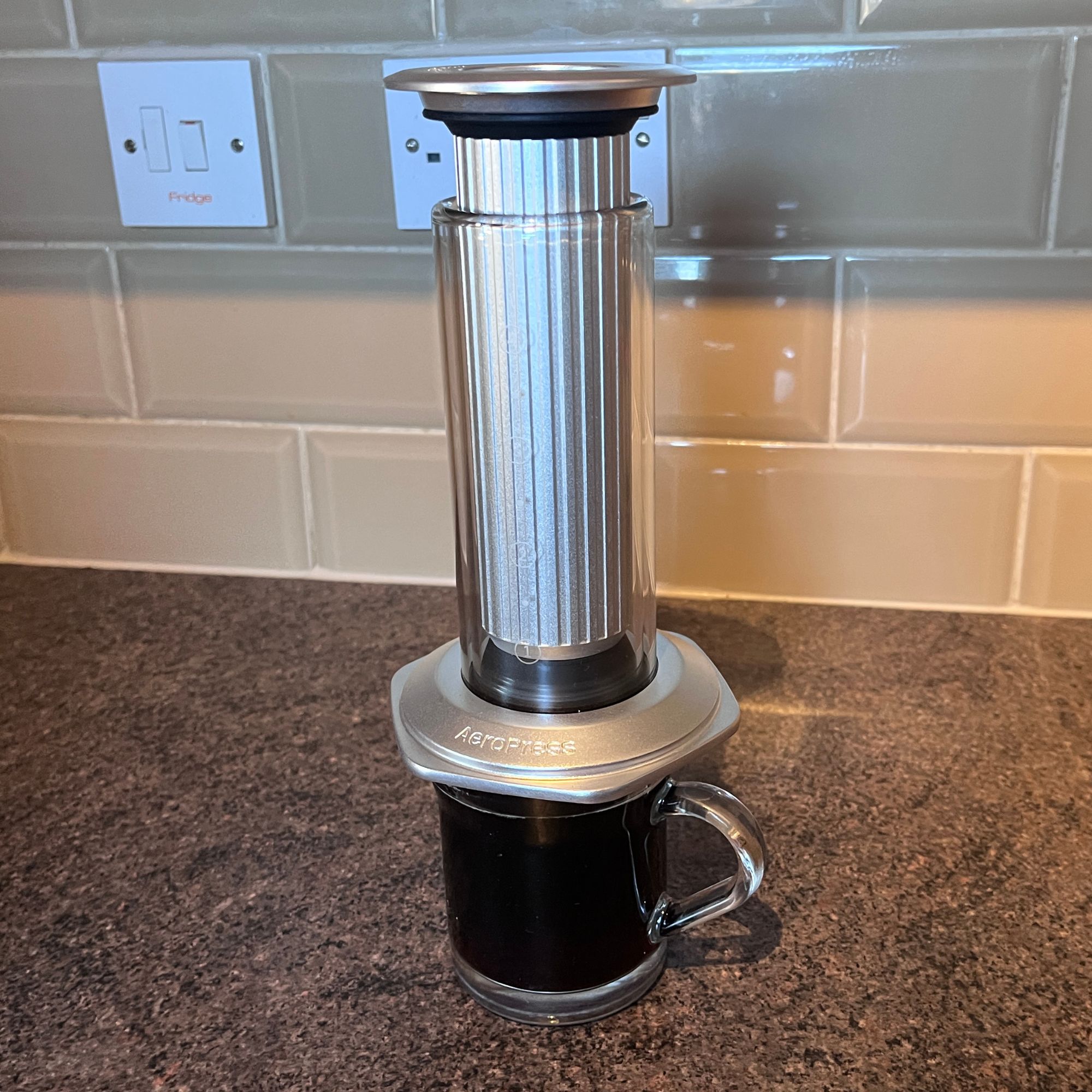 Coffee made in the Aeropress Premium