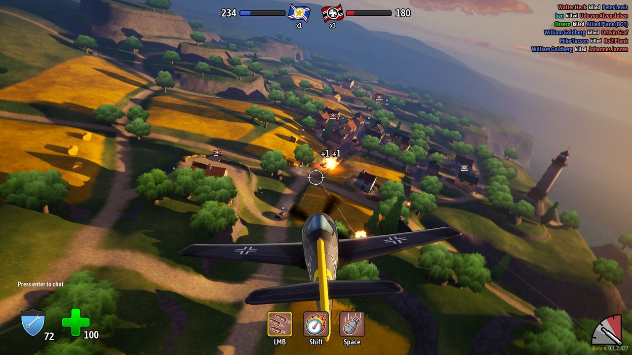 Screenshot from an in-development build of Heroes of Valor