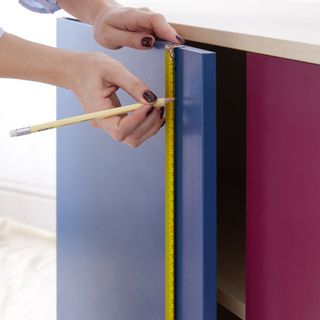 Measuring for kitchen cabinet handles image by Plank Hardware