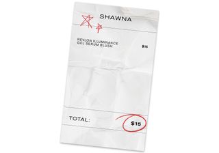 Shawna Hudson's drugstore beauty receipt