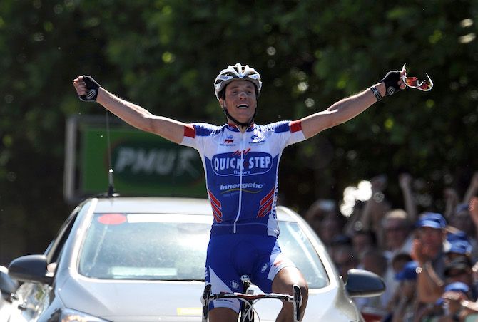 Chavanel becomes the French road race champion in Boulogne-sur-Mer in 2011